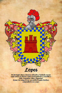 Escudo heráldico del apellido LOPES