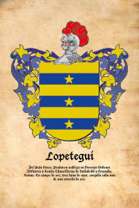 Escudo heráldico del apellido LOPETEGUI