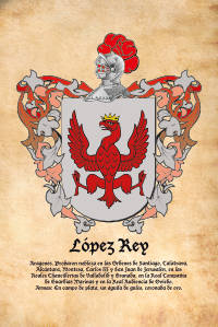 Escudo heráldico del apellido LOPEZ REY
