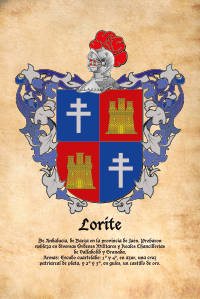 Escudo heráldico del apellido LORITE