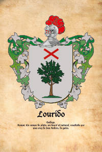 Escudo heráldico del apellido LOURIDO