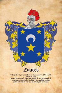 Escudo heráldico del apellido LUACES