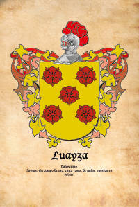 Escudo heráldico del apellido LUAYZA