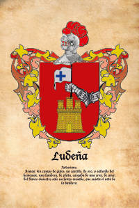 Escudo heráldico del apellido Ludeña
