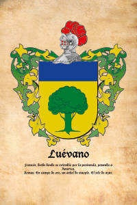 Escudo heráldico del apellido LUEVANO
