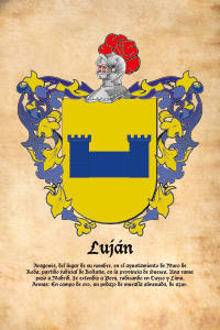 Escudo heráldico del apellido LUJAN