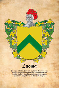 Escudo heráldico del apellido Luoma