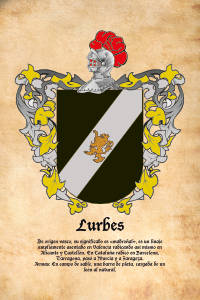Escudo heráldico del apellido Lurbes