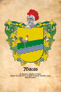 Escudo heráldico del apellido MACAS