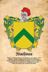 Escudo heráldico del apellido MACHINEA