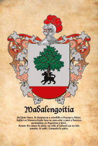 Escudo heráldico del apellido Madalengoitia