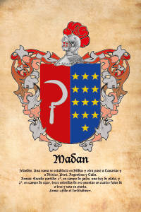 Escudo heráldico del apellido MADAN