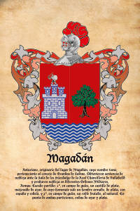 Escudo heráldico del apellido MAGADAN