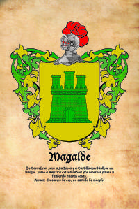 Escudo heráldico del apellido MAGALDE