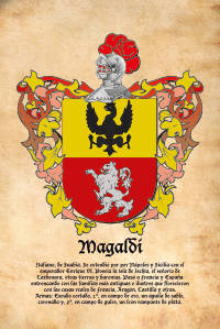 Escudo heráldico del apellido MAGALDI