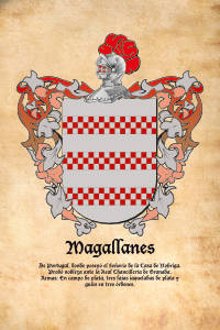 Escudo heráldico del apellido MAGALLANES