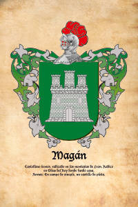 Escudo heráldico del apellido MAGAN