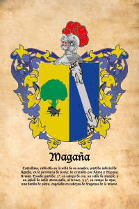 Escudo heráldico del apellido MAGAÑA
