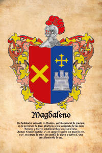Escudo heráldico del apellido MAGDALENO