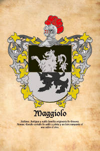 Escudo heráldico del apellido MAGGIOLO
