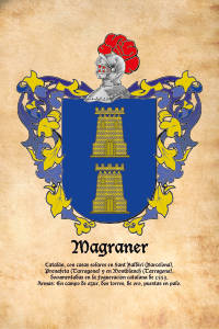 Escudo heráldico del apellido MAGRANER