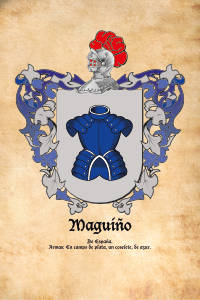Escudo heráldico del apellido MAGUIÑO