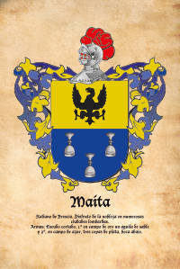 Escudo heráldico del apellido MAITA
