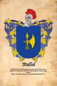 Escudo heráldico del apellido MALLOL