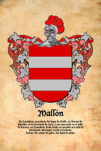 Escudo heráldico del apellido MALLON