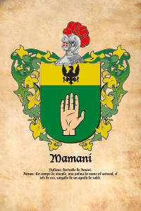 Escudo heráldico del apellido MAMANI