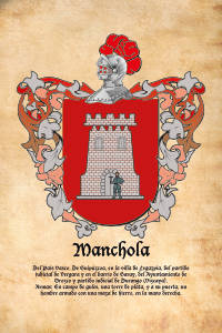 Escudo heráldico del apellido MANCHOLA