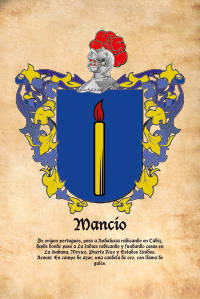 Escudo heráldico del apellido MANCIO