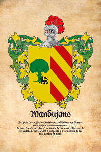 Escudo heráldico del apellido MANDUJANO