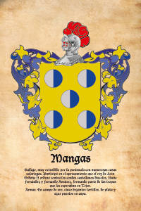 Escudo heráldico del apellido MANGAS
