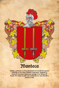 Escudo heráldico del apellido MANTECA