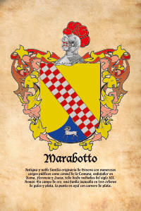 Escudo heráldico del apellido MARABOTTO