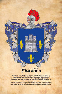 Escudo heráldico del apellido MARAÑON
