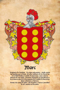Escudo heráldico del apellido MARC