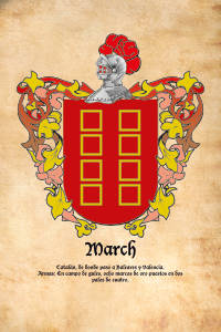 Escudo heráldico del apellido MARCH