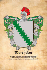 Escudo heráldico del apellido MARCHADOR