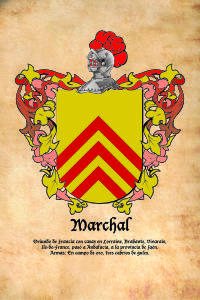Escudo heráldico del apellido MARCHAL