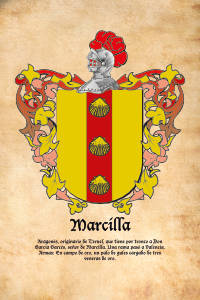 Escudo heráldico del apellido MARCILLA