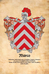 Escudo heráldico del apellido MARCO