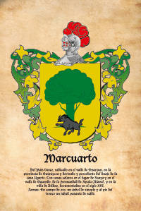 Escudo heráldico del apellido MARCUARTO