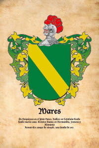 Escudo heráldico del apellido MARES