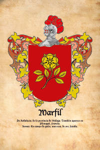 Escudo heráldico del apellido MARFIL