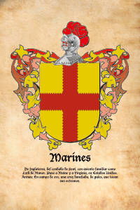 Escudo heráldico del apellido MARINES