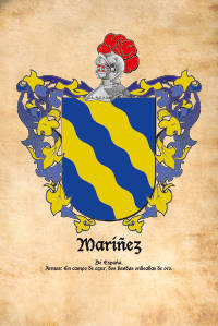 Escudo heráldico del apellido MARIÑEZ