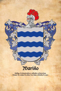 Escudo heráldico del apellido MARIÑO