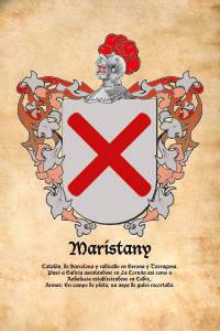 Escudo heráldico del apellido Maristany